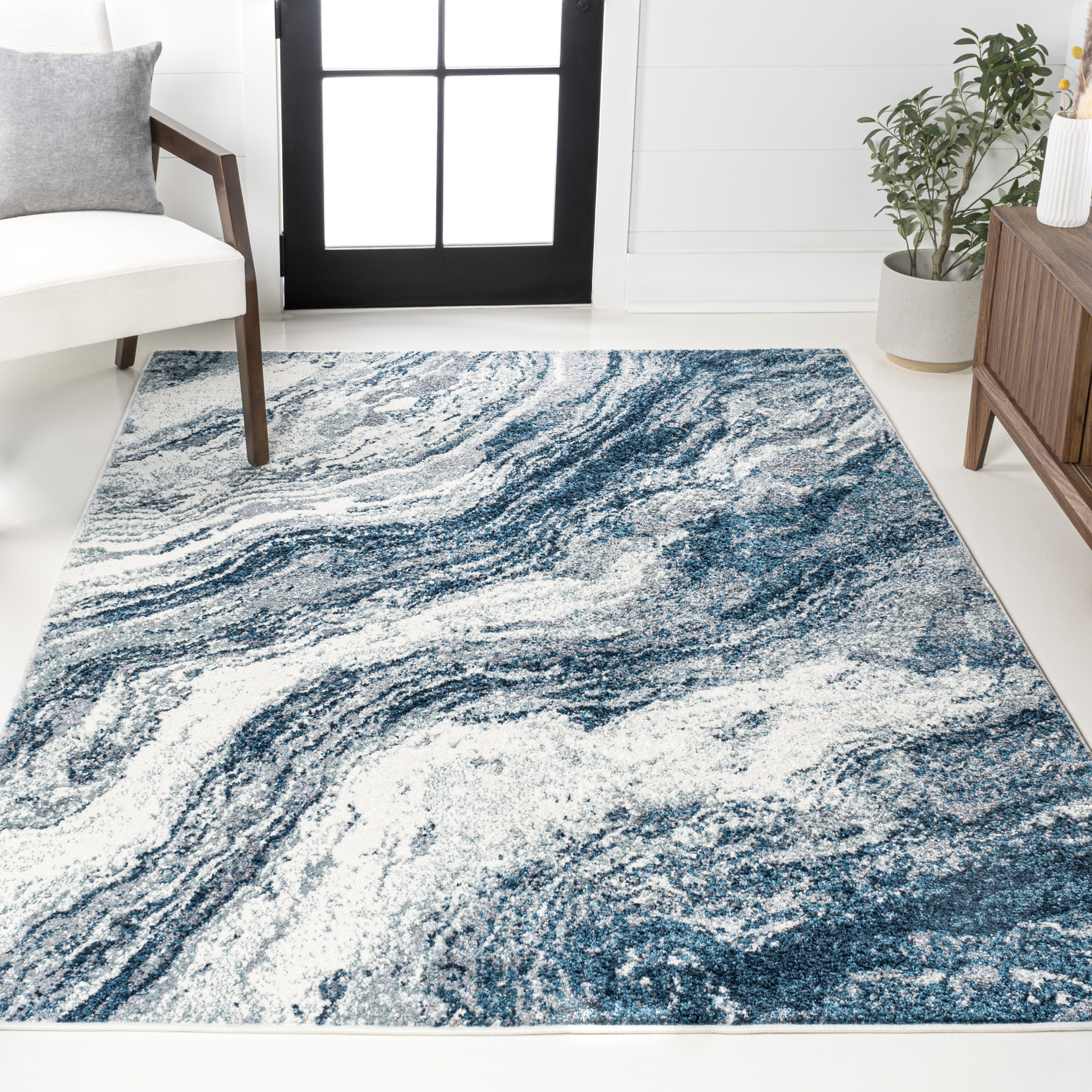 Kassia Contemporary Glam Abstract Marble