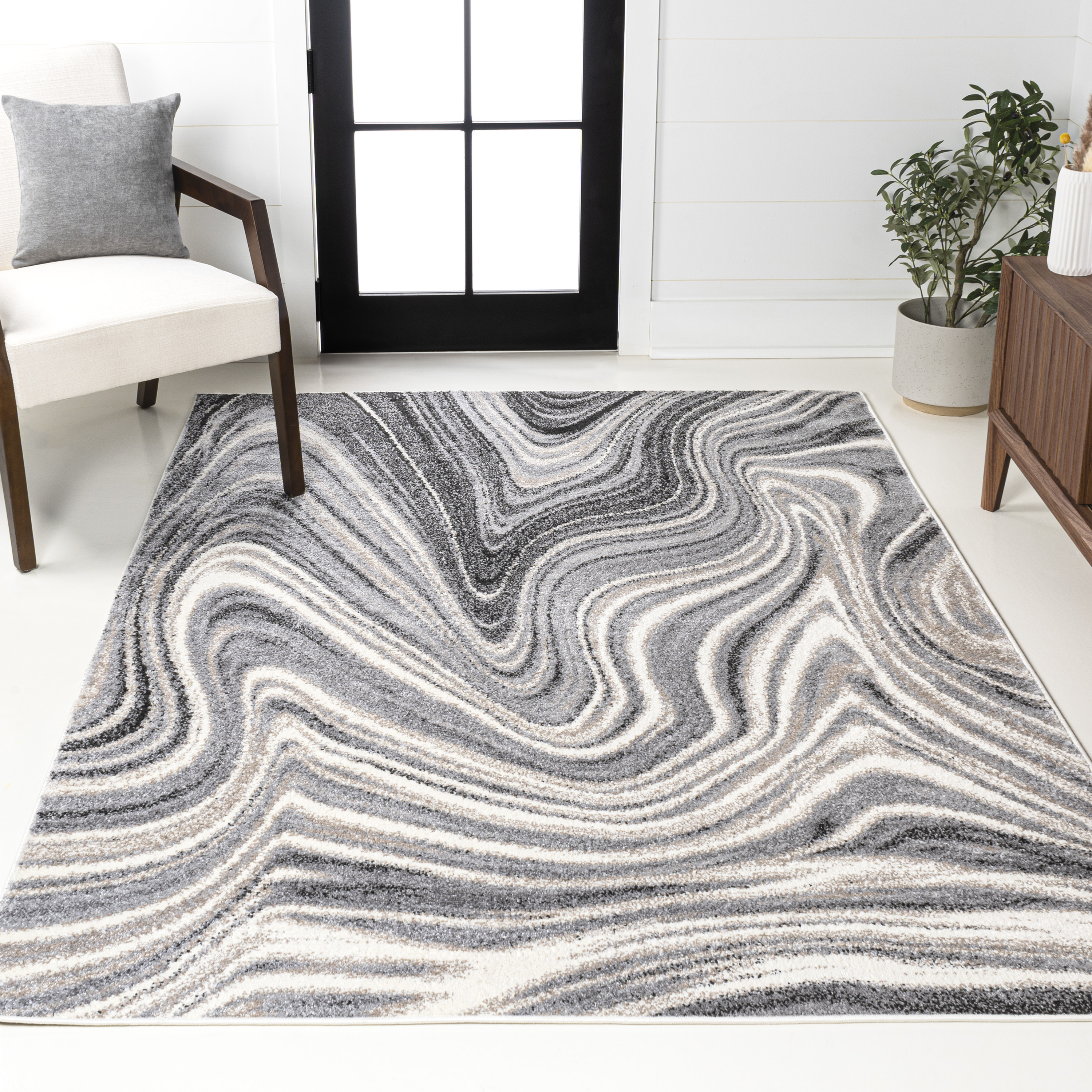 Eleni Contemporary Glam Abstract Marble