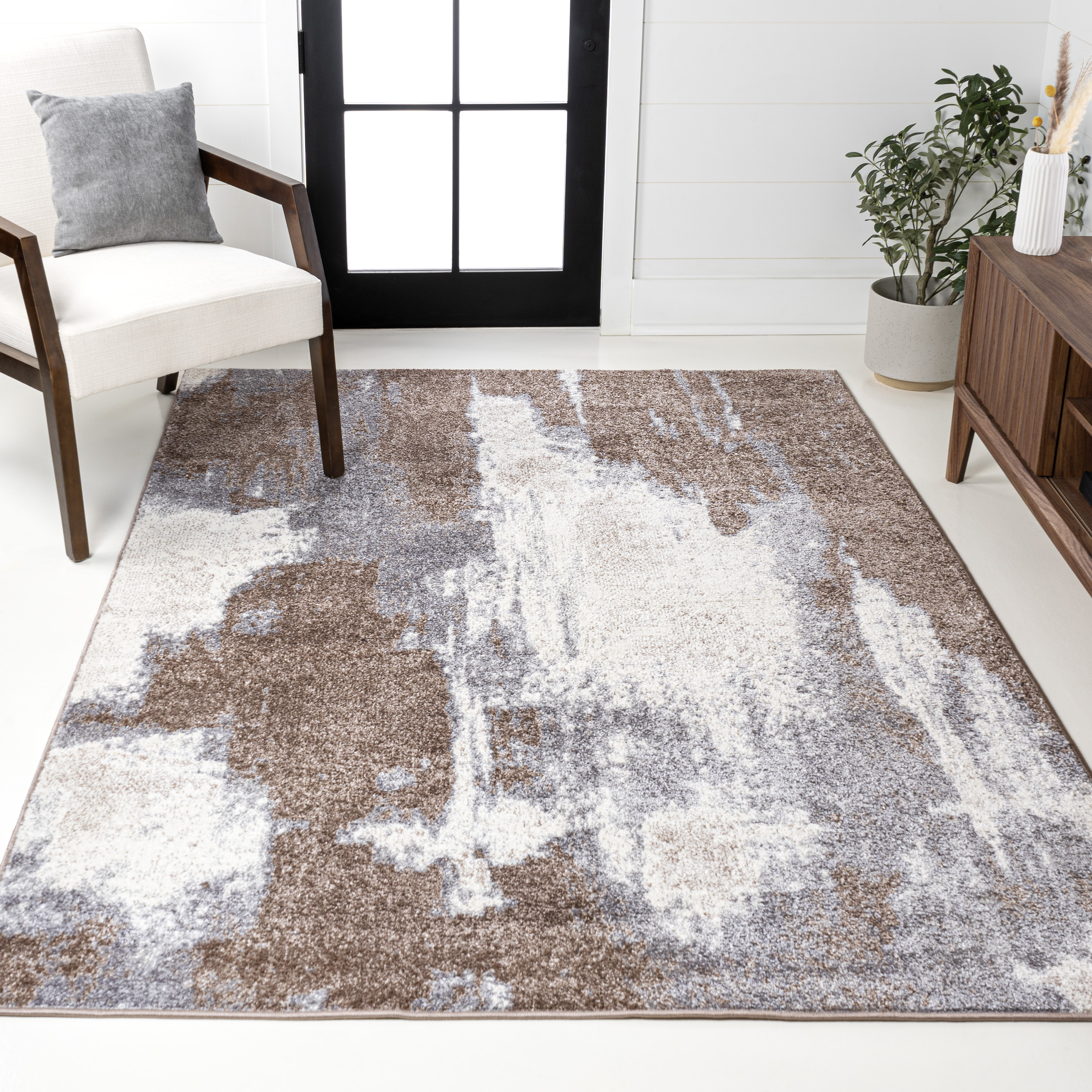 Zoe Contemporary Bohemian Abstract Marble