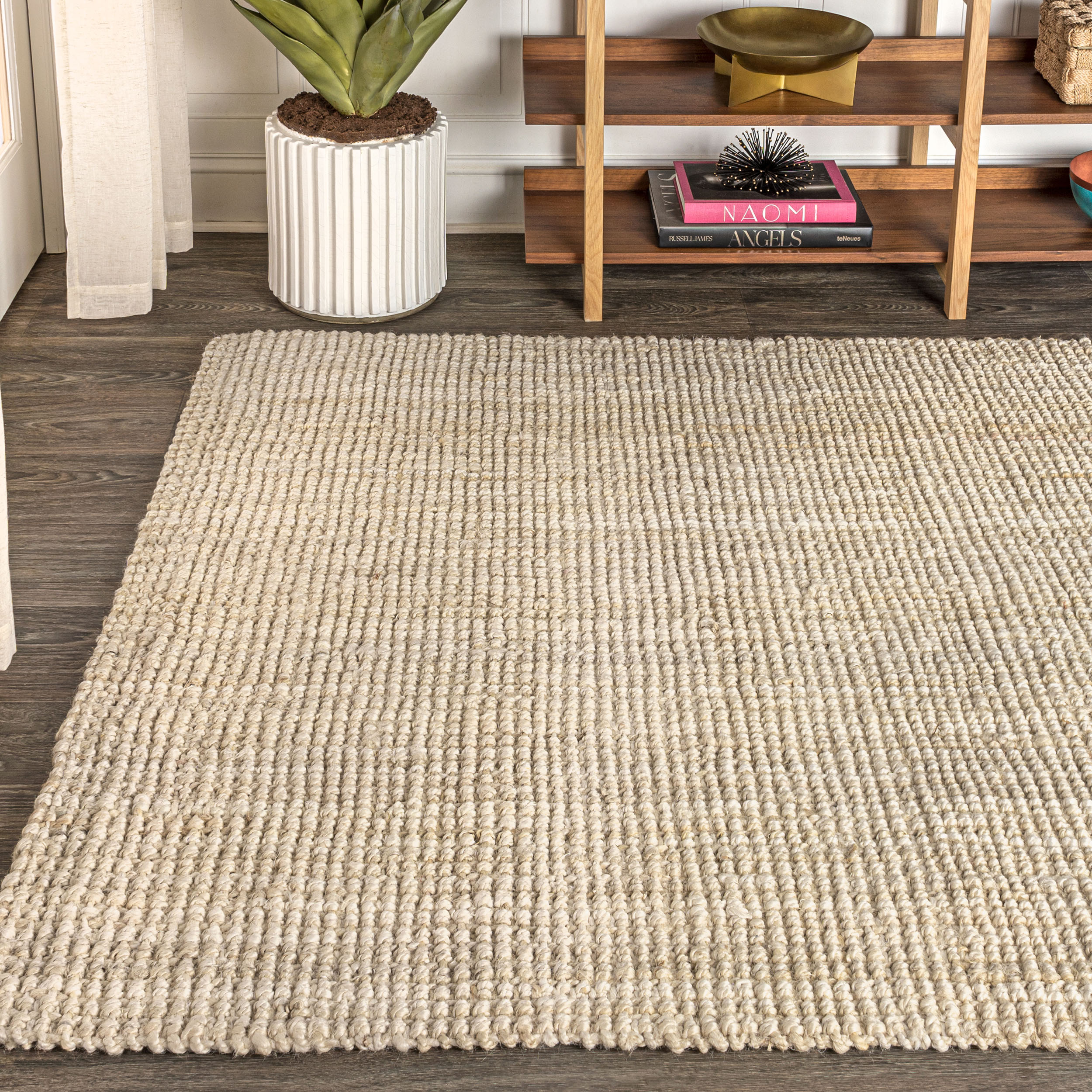 JONATHAN Y Bohemian Hiro Hand Woven Chunky Jute Indoor Area Rug eBay