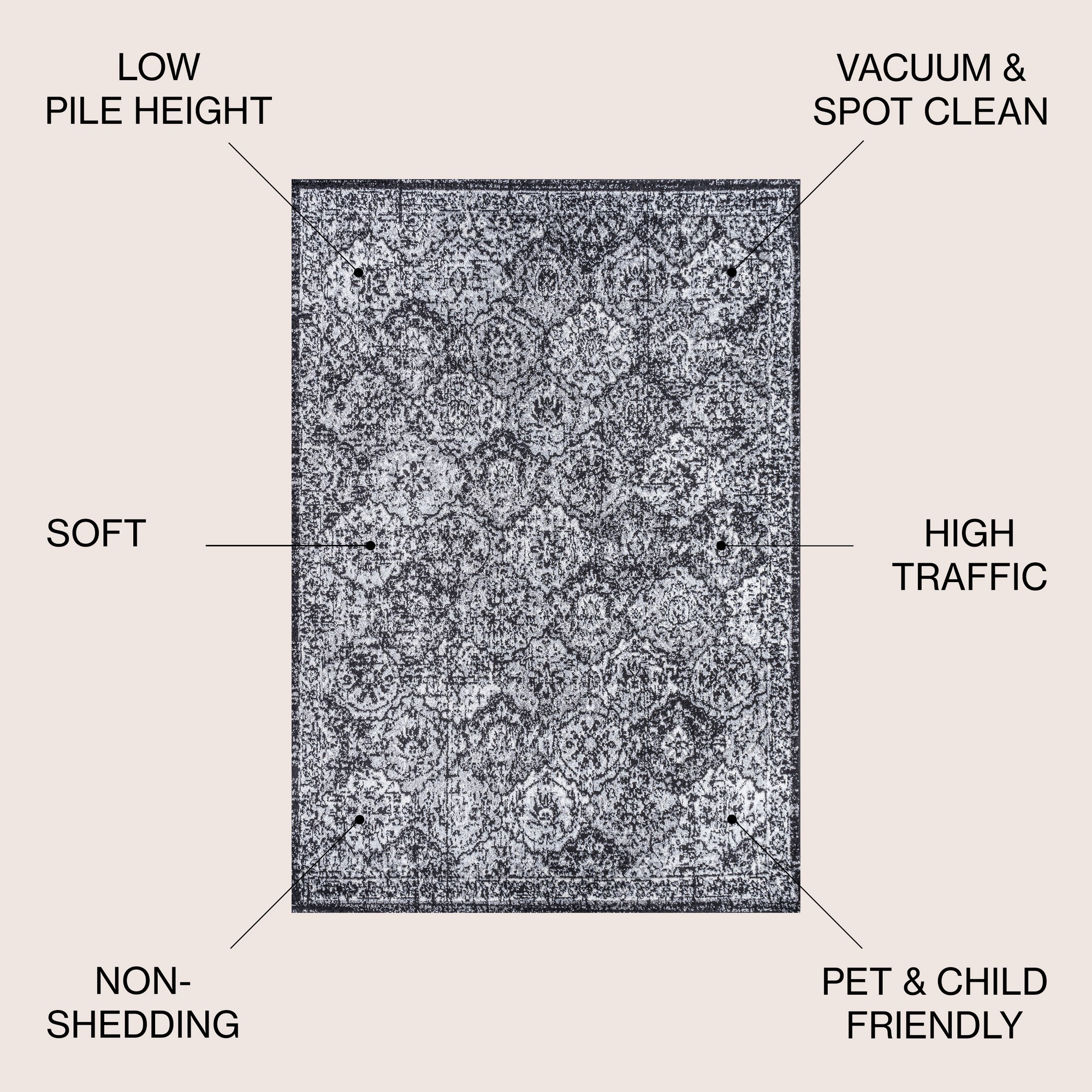 JONATHAN Y MDP205 Modern Boho Vintage Trellis, Transitional Area Rug - Picture 11 of 44