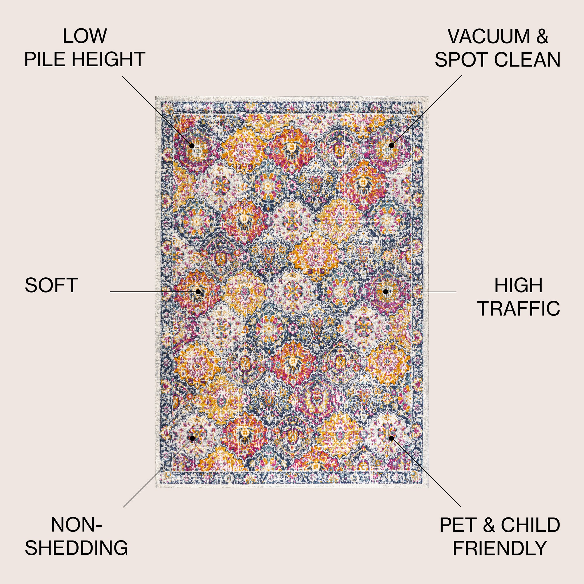 JONATHAN Y MDP205 Modern Boho Vintage Trellis, Transitional Area Rug - Picture 35 of 44